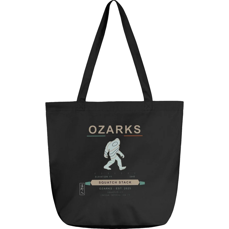 Ozark Contours Tote, Black