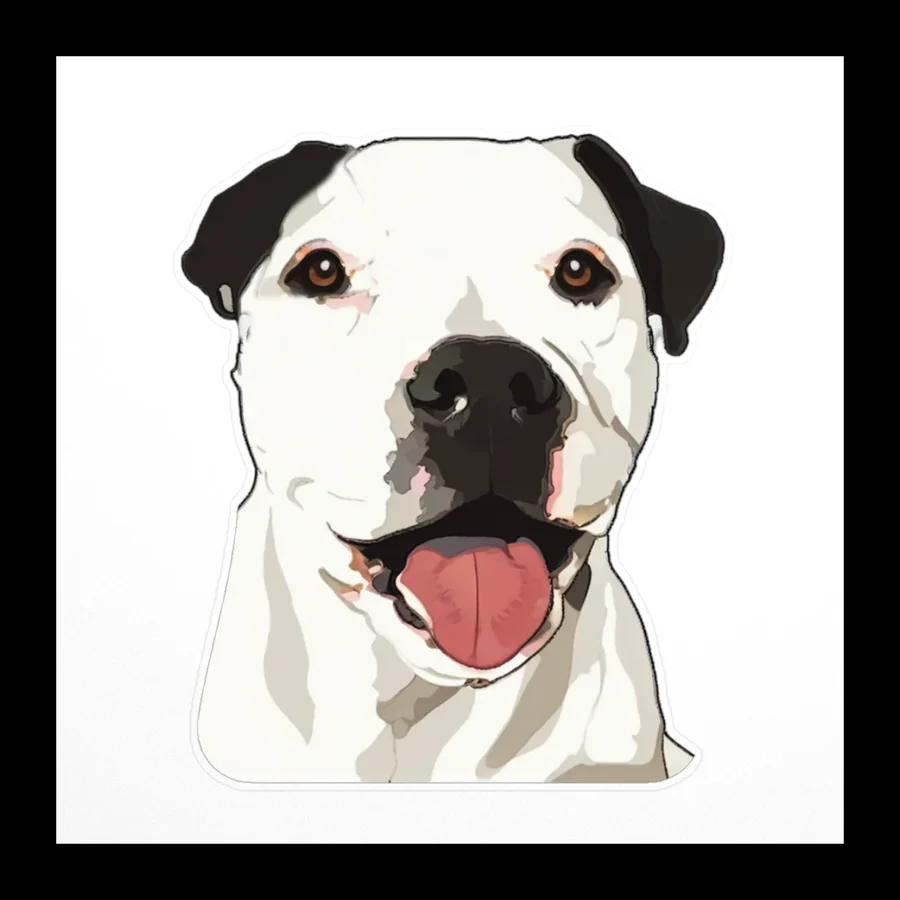 Good Boy Portrait Sticker
