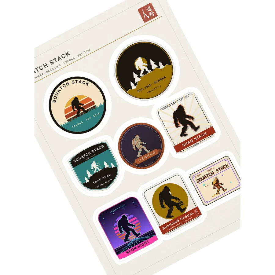 Squatch Sticker Sheet