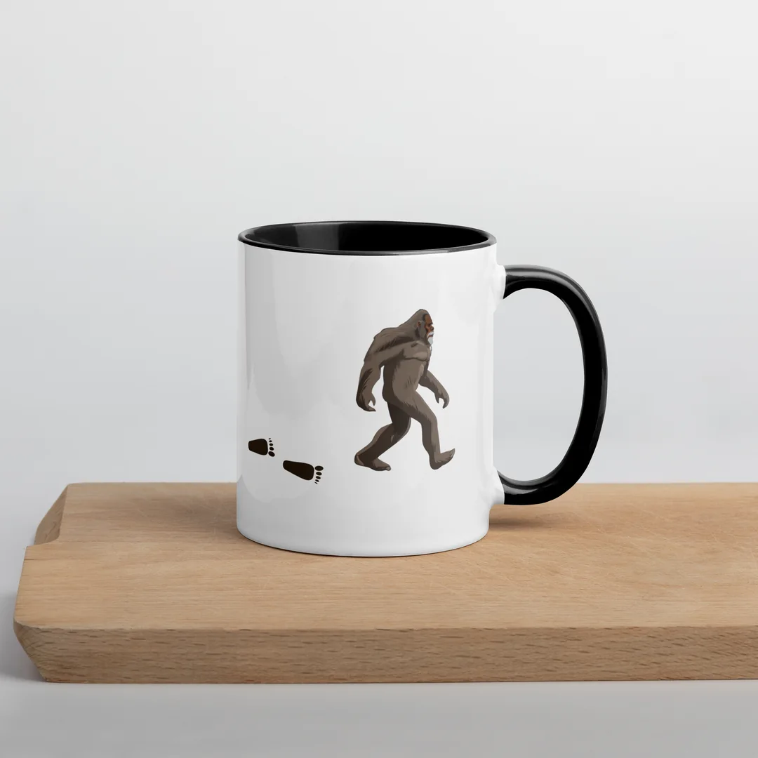 The Founder’s Walk mug on a wooden board.