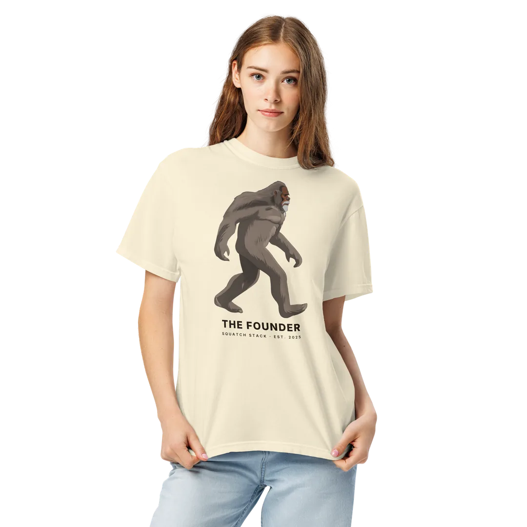 The Founder tee, worn by someone else.